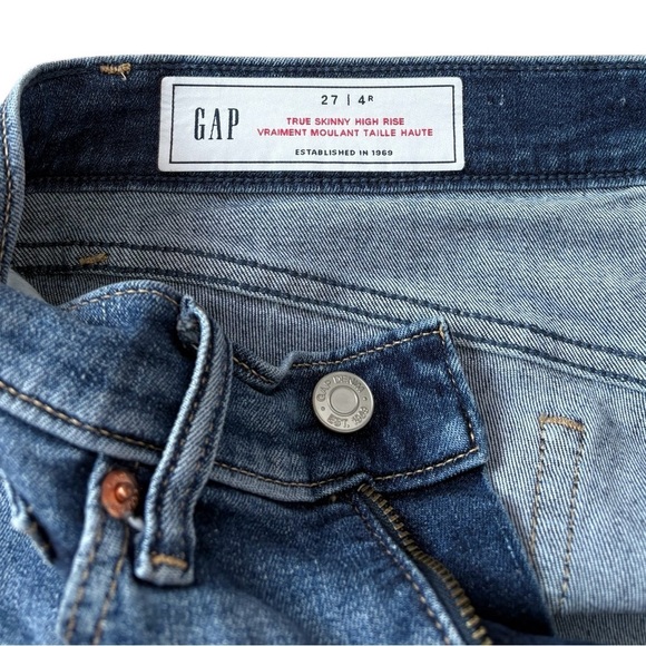 GAP, True Skinny High Rise, Size 4/27 Reg, Indigo - Picture 5 of 12